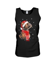 Bulldog Dog Cute Boxer Dog Christmas Tree 1 Unisex Tank tile