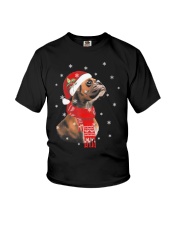 Bulldog Dog Cute Boxer Dog Christmas Tree 1 Youth T-Shirt tile