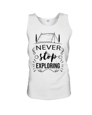 Camping Never Stop Exploring Unisex Tank tile