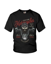 Beard Motorcycles Live To Ride Ride To Live Youth T-Shirt tile