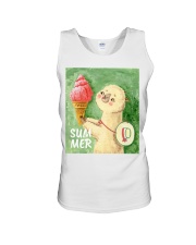 Llama Hello Summer Llama 2 Unisex Tank tile