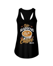 Coffee Life Happens Coffee Helps 1 Ladies Flowy Tank tile