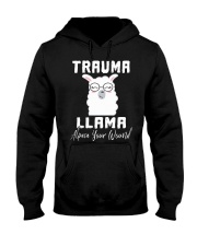 Llama Trauma Llama Hooded Sweatshirt front