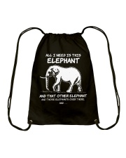 Elephants All I Need Is This Elephant Drawstring Bag tile