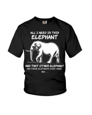 Elephants All I Need Is This Elephant Youth T-Shirt tile
