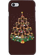 German Shepherd Dog Christmas Tree Phone Case tile