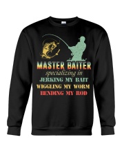 Fish Master Baiter Fishing Crewneck Sweatshirt tile