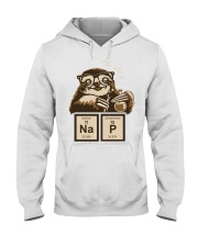 Sloth Chemistry Sloth Nap Pun Hooded Sweatshirt front