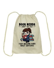 Teacher Book Nerds Don't Get Old Drawstring Bag tile