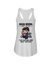 Teacher Book Nerds Don't Get Old Ladies Flowy Tank tile