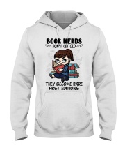 Teacher Book Nerds Don't Get Old Hooded Sweatshirt front