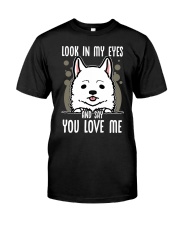 Samoyed Dog Look In My Eyes Classic T-Shirt tile