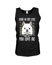 Samoyed Dog Look In My Eyes Unisex Tank tile