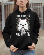 Samoyed Dog Look In My Eyes Hooded Sweatshirt apparel-hooded-sweatshirt-lifestyle-07