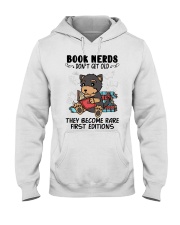 Book Nerds Don't Get Old Terrier Dog Hooded Sweatshirt front
