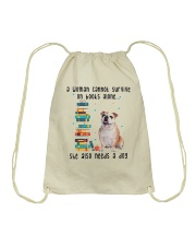 Bulldog Dog She Also Needs A Dog 040220-1 Drawstring Bag tile