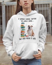 Bulldog Dog She Also Needs A Dog 040220-1 Hooded Sweatshirt apparel-hooded-sweatshirt-lifestyle-07