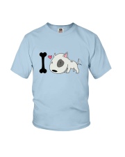 Terrier Dog I Love Bull Terrier Youth T-Shirt tile
