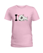 Terrier Dog I Love Bull Terrier Ladies T-Shirt tile