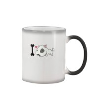 Terrier Dog I Love Bull Terrier Color Changing Mug tile