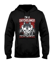 Husky Dog I'm A Daydreamer Hooded Sweatshirt front