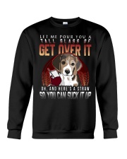 Beagle Dog Get Over It Crewneck Sweatshirt tile