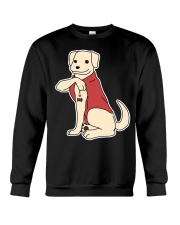 Labrador Dog Tattoo I Love Dad Crewneck Sweatshirt tile