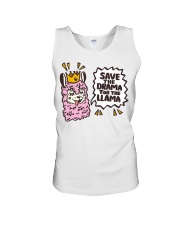 Llama Save The Drama For The Llama Unisex Tank tile