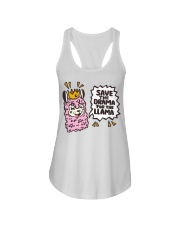 Llama Save The Drama For The Llama Ladies Flowy Tank tile