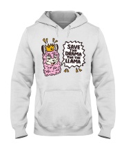 Llama Save The Drama For The Llama Hooded Sweatshirt front