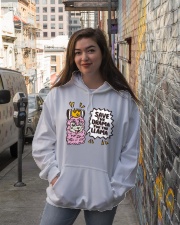 Llama Save The Drama For The Llama Hooded Sweatshirt lifestyle-unisex-hoodie-front-1