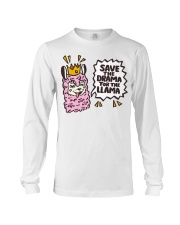 Llama Save The Drama For The Llama Long Sleeve Tee tile