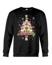 Bulldog Dog French Bulldog Christmas Tree 1 Crewneck Sweatshirt tile