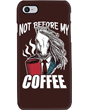 Horse Not Before My Coffee Phone Case tile