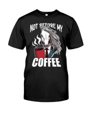 Horse Not Before My Coffee Classic T-Shirt tile