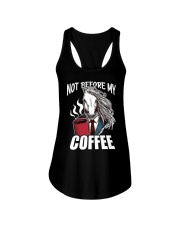 Horse Not Before My Coffee Ladies Flowy Tank tile