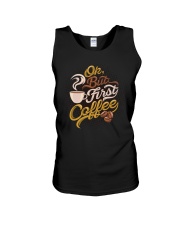 Coffee OK But First Coffee Unisex Tank tile