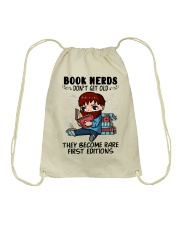Book Nerds Don't Get Old Father Drawstring Bag tile