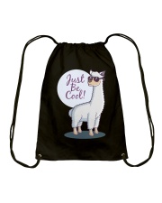 Llama Just Be Cool Drawstring Bag tile