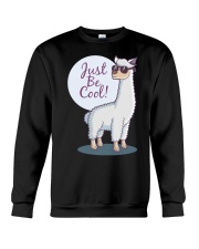 Llama Just Be Cool Crewneck Sweatshirt tile