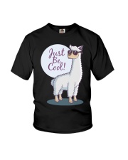 Llama Just Be Cool Youth T-Shirt tile