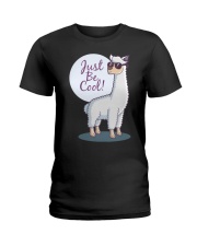 Llama Just Be Cool Ladies T-Shirt tile