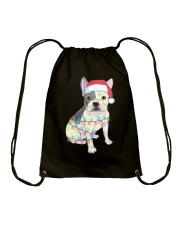 Bulldog Dog Cute Dog Christmas Drawstring Bag tile