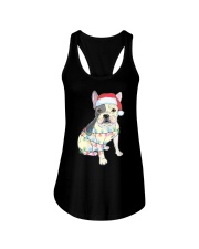 Bulldog Dog Cute Dog Christmas Ladies Flowy Tank tile