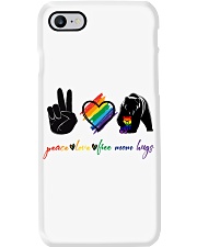 LGBT Peace Love Phone Case tile