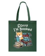 Book Sorry I'm Booked Shiba Inu Tote Bag tile