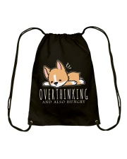 Corgi Dog Overthinking And Also Hungry Drawstring Bag tile