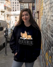 Corgi Dog Overthinking And Also Hungry Hooded Sweatshirt lifestyle-unisex-hoodie-front-1