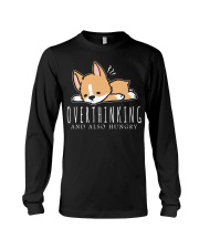 Corgi Dog Overthinking And Also Hungry Long Sleeve Tee tile