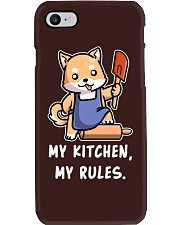 Shiba Inu Dog My Kitchen My Rules Phone Case tile